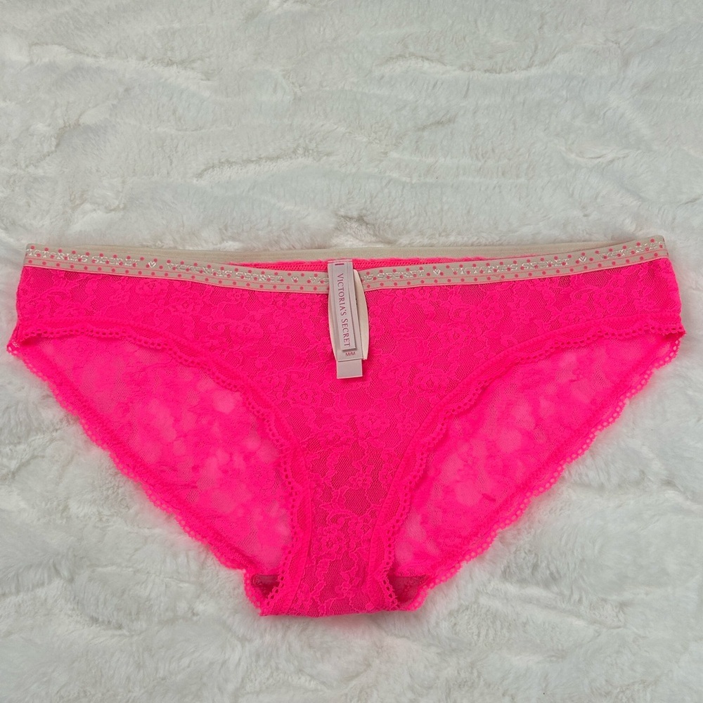 NWT 2014 Vintage Victoria's Secret Bikini Lace Panty M